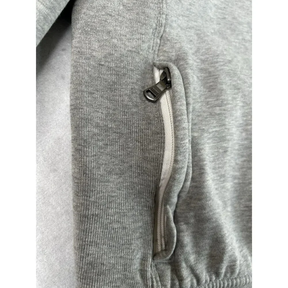 Polo Ralph Lauren Jacket Men's XL Grey Performance Full Zip Track Stripe Pony